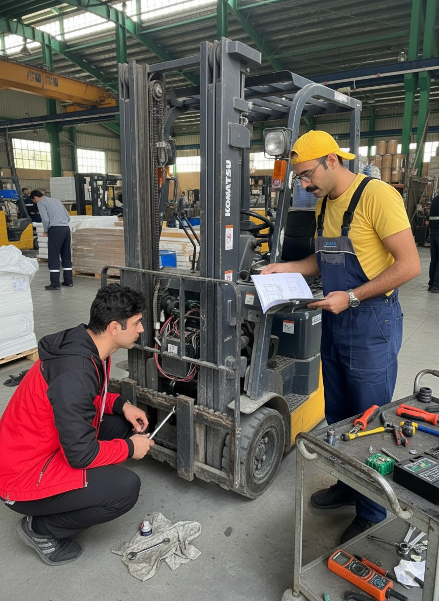 راهنمای عمومی رفع مشکلات لیفتراک‌های برقی